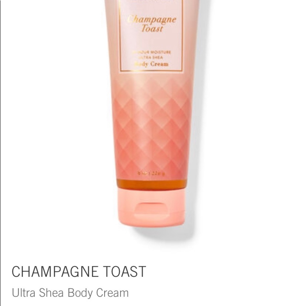 Champagne toast body cream